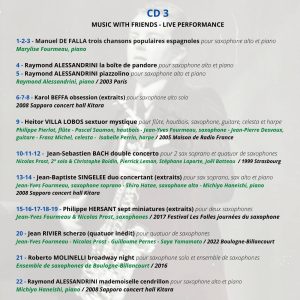 CD 3 contenu